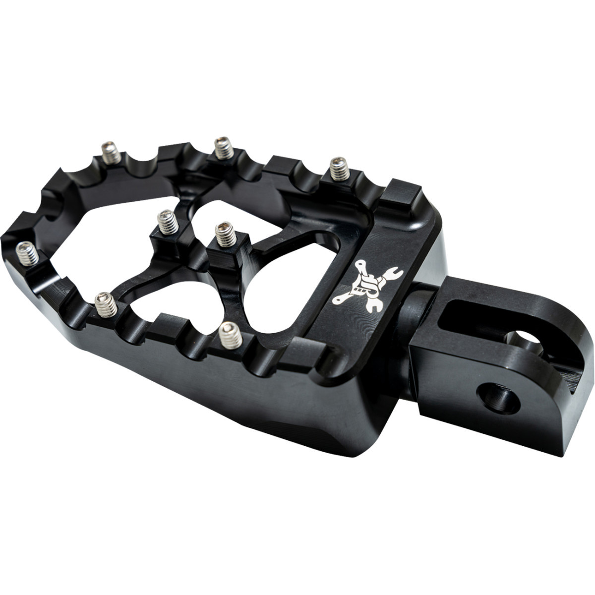 Burly Brand #B13-1017B - MX Evolution Passenger Pegs - Black - Softail
