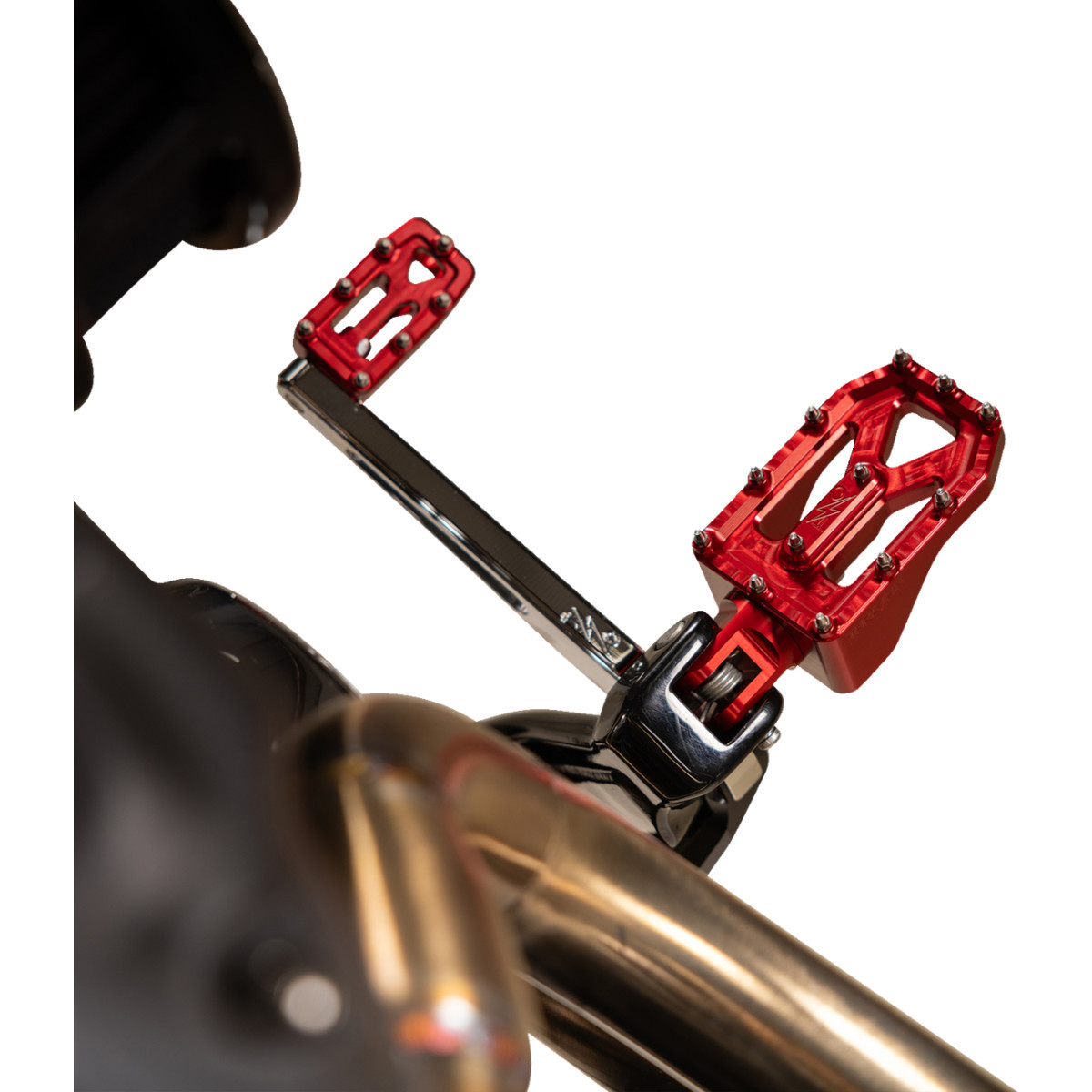 Thrashin Supply CO. #TSC-2022-2-D - Aggressor Foot Pegs - Rear- Red - HD '72-'25