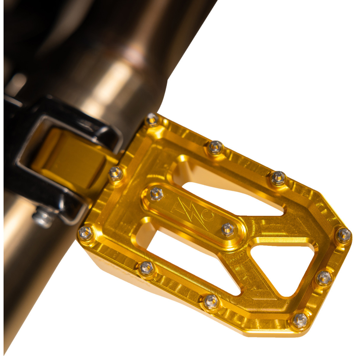 Thrashin Supply CO. #TSC-2022-5-D - Aggressor Foot Pegs - Rear - Gold - HD '72-'25