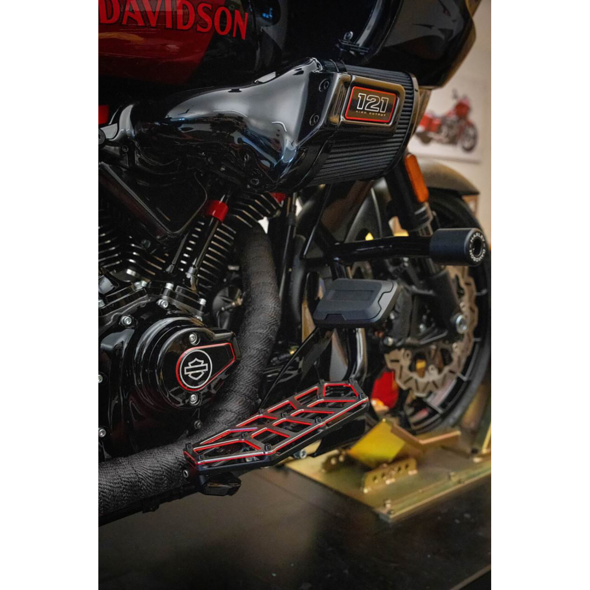 Kodlin USA #K73253-RL - NXL Floorboards - Black w/ Red Accent