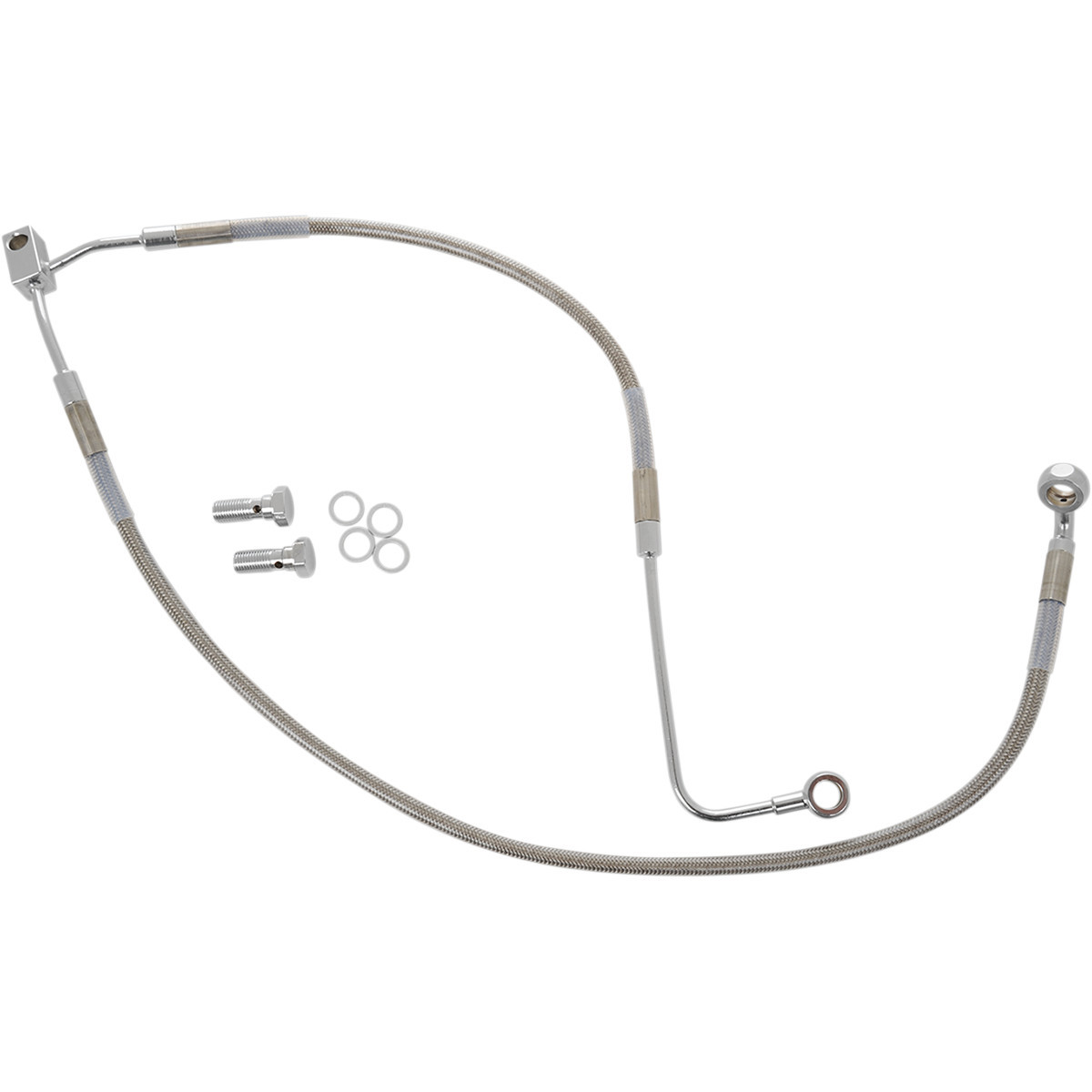 Drag Specialties - Brake Line - Front (Lower/Upper) - Stainless Steel