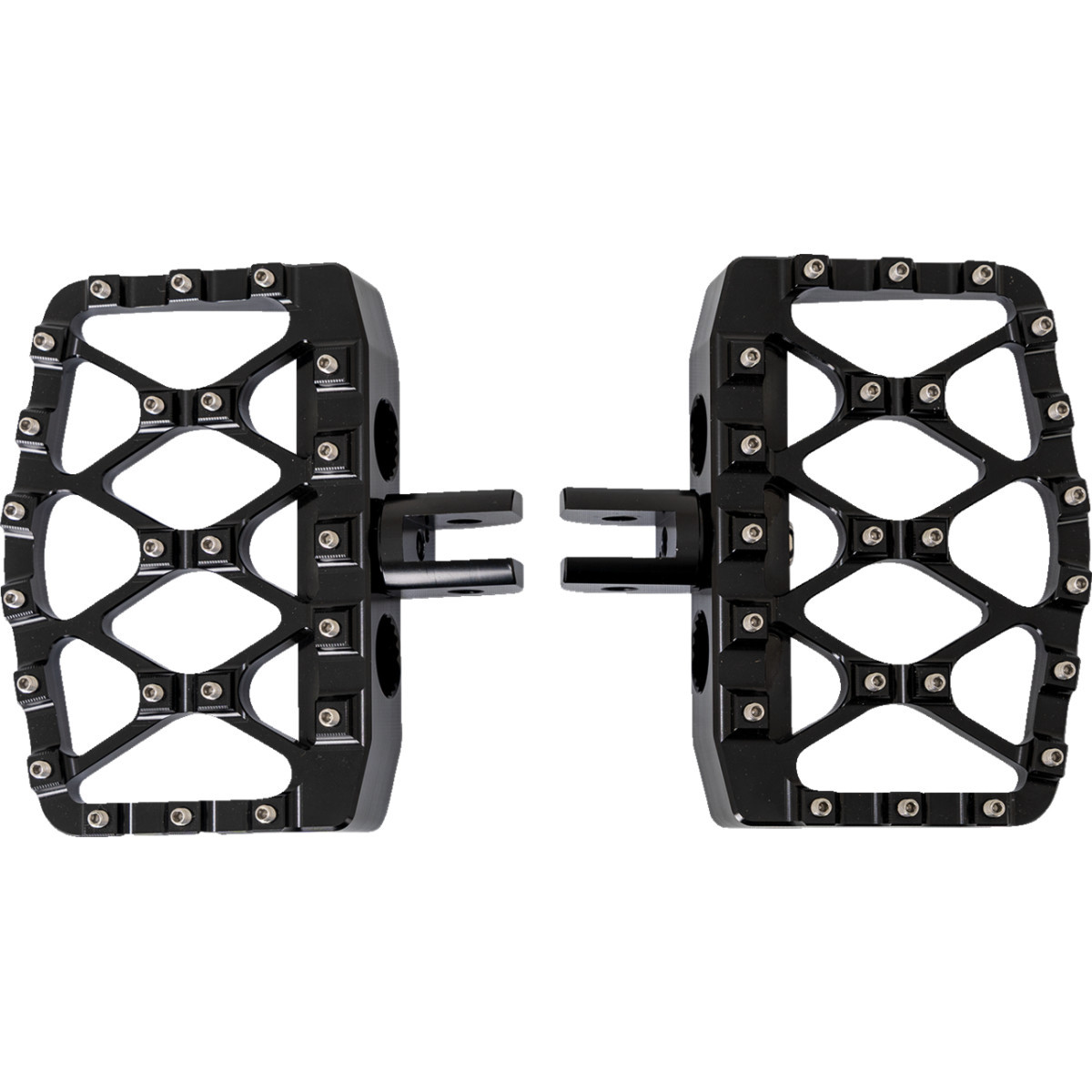 Burly Brand #B13-1019B - MX-Evolution Mini Floorboards - Black - FL/FX