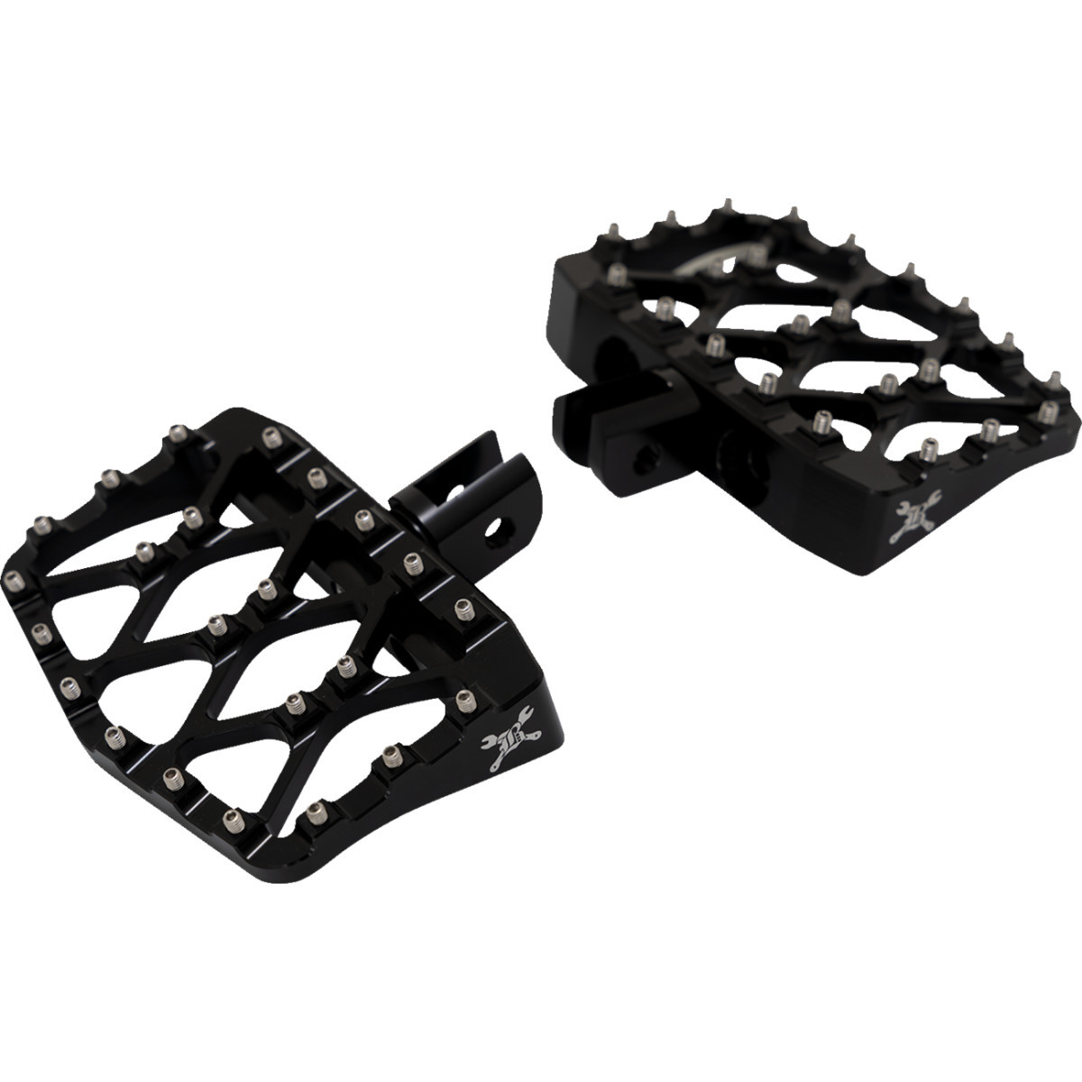 Burly Brand #B13-1019B - MX-Evolution Mini Floorboards - Black - FL/FX