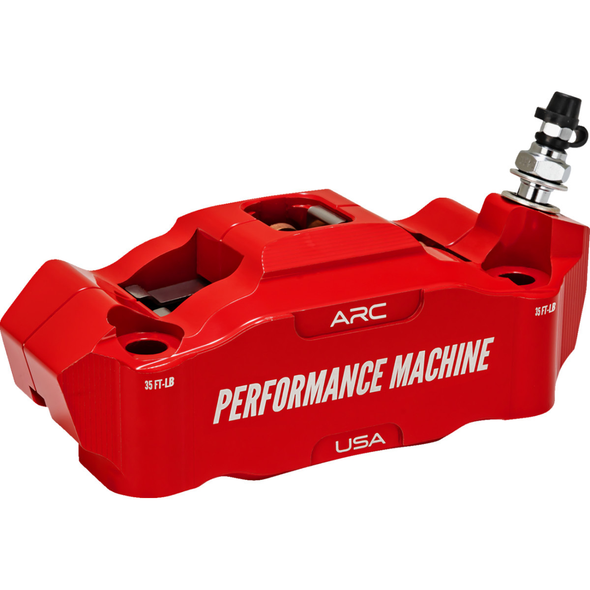 Performance Machine (PM) #0052-2426-RC - Radial Mount Caliper - Front Right - Red