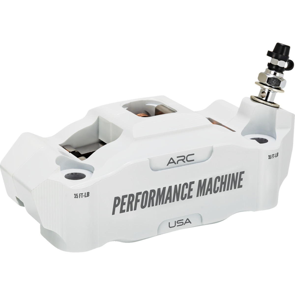 Performance Machine (PM) #0052-2426-WC - Radial Mount Caliper - Front Right - White