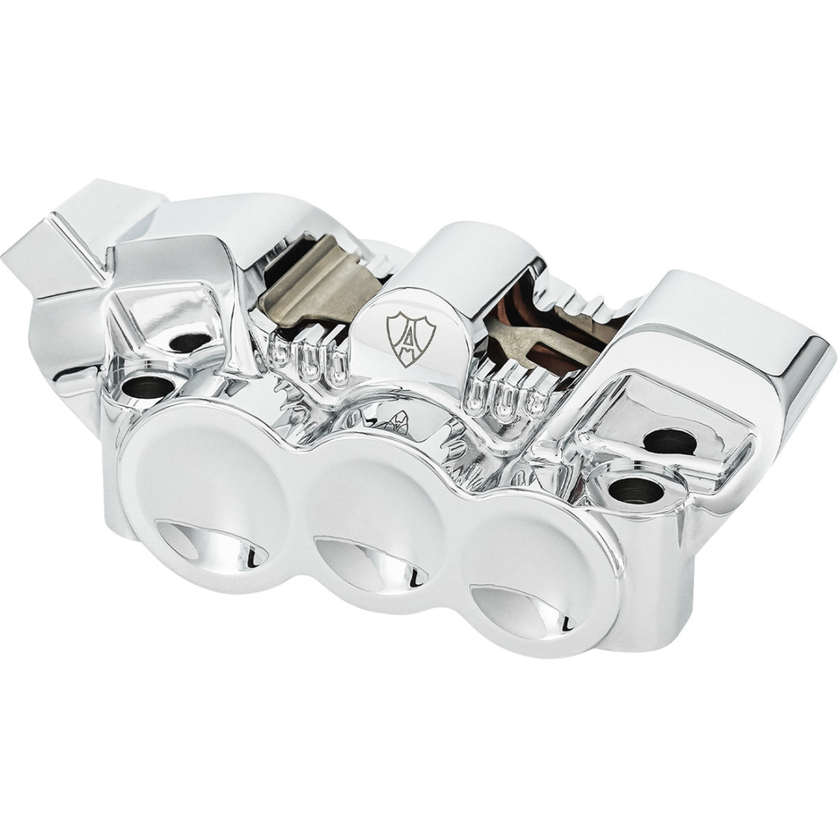 Arlen Ness #320-131 - Monoblock Radial Brake Caliper - 100 mm - Left - Chrome