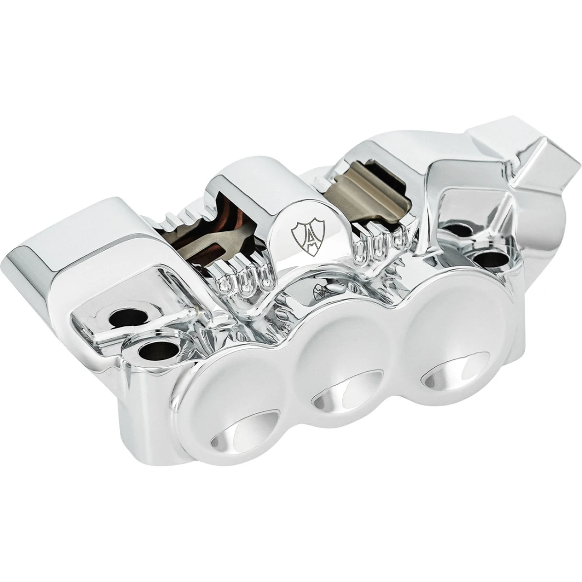 Arlen Ness #320-133 - Monoblock Radial Brake Caliper - 100 mm - Right - Chrome
