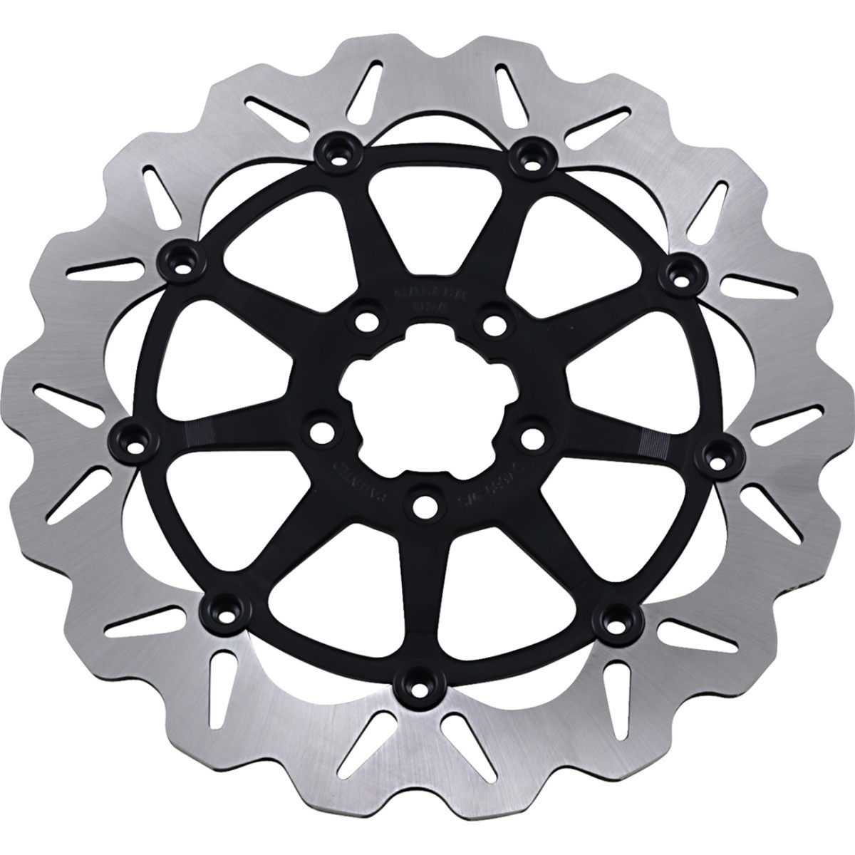 Gbrakes #DF680CWS-B - Wave® Rotor - Black - 12-1/2"