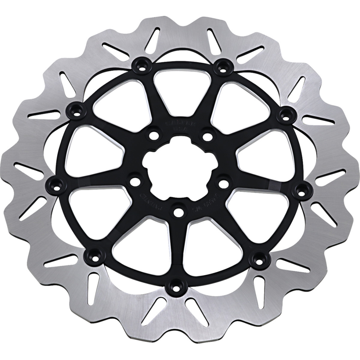 Gbrakes #DF680CWS-C - Wave® Rotor - Machined Black - 12-1/2"