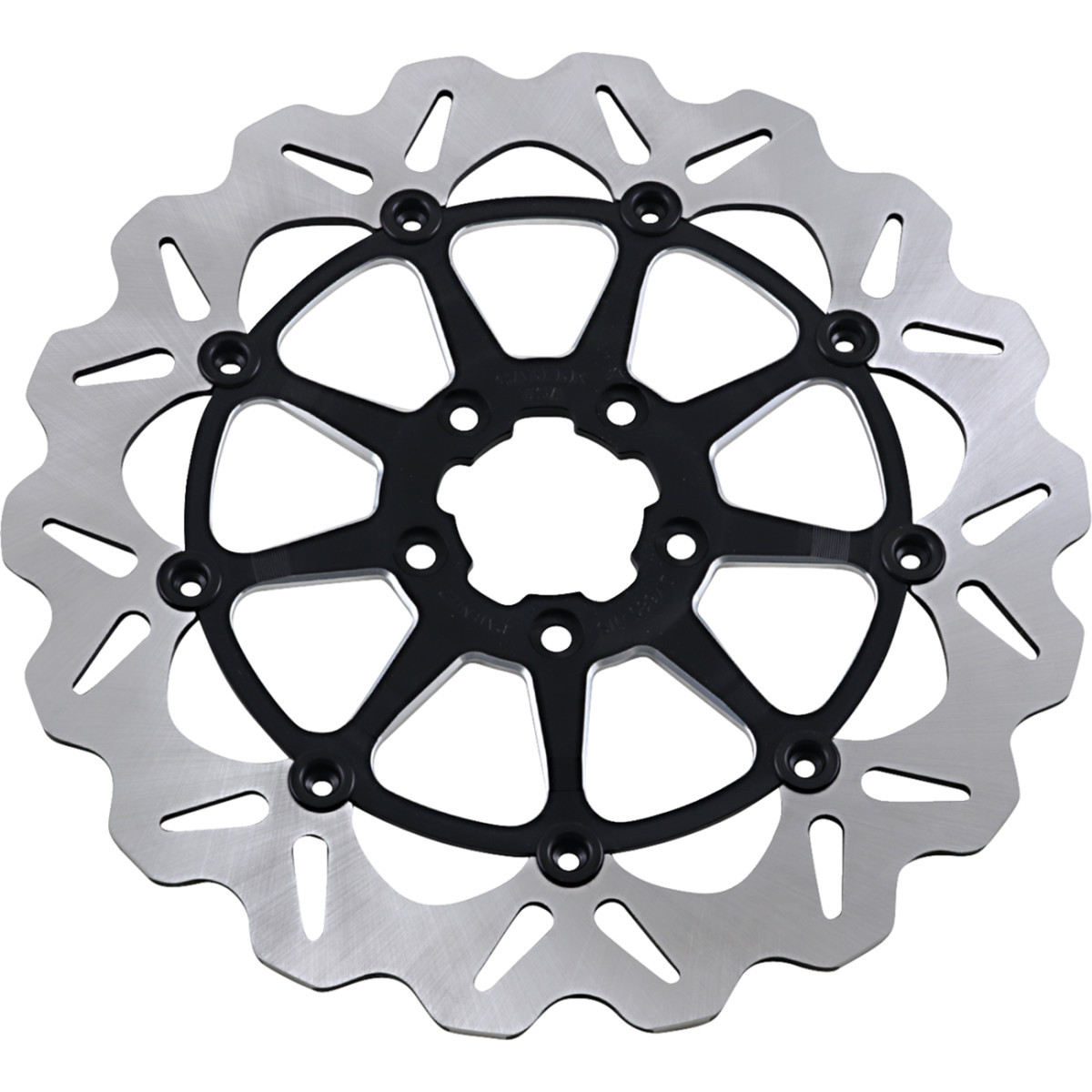 Gbrakes #DF680CWSS-C - Wave® Rotor - Machined Black - 13"
