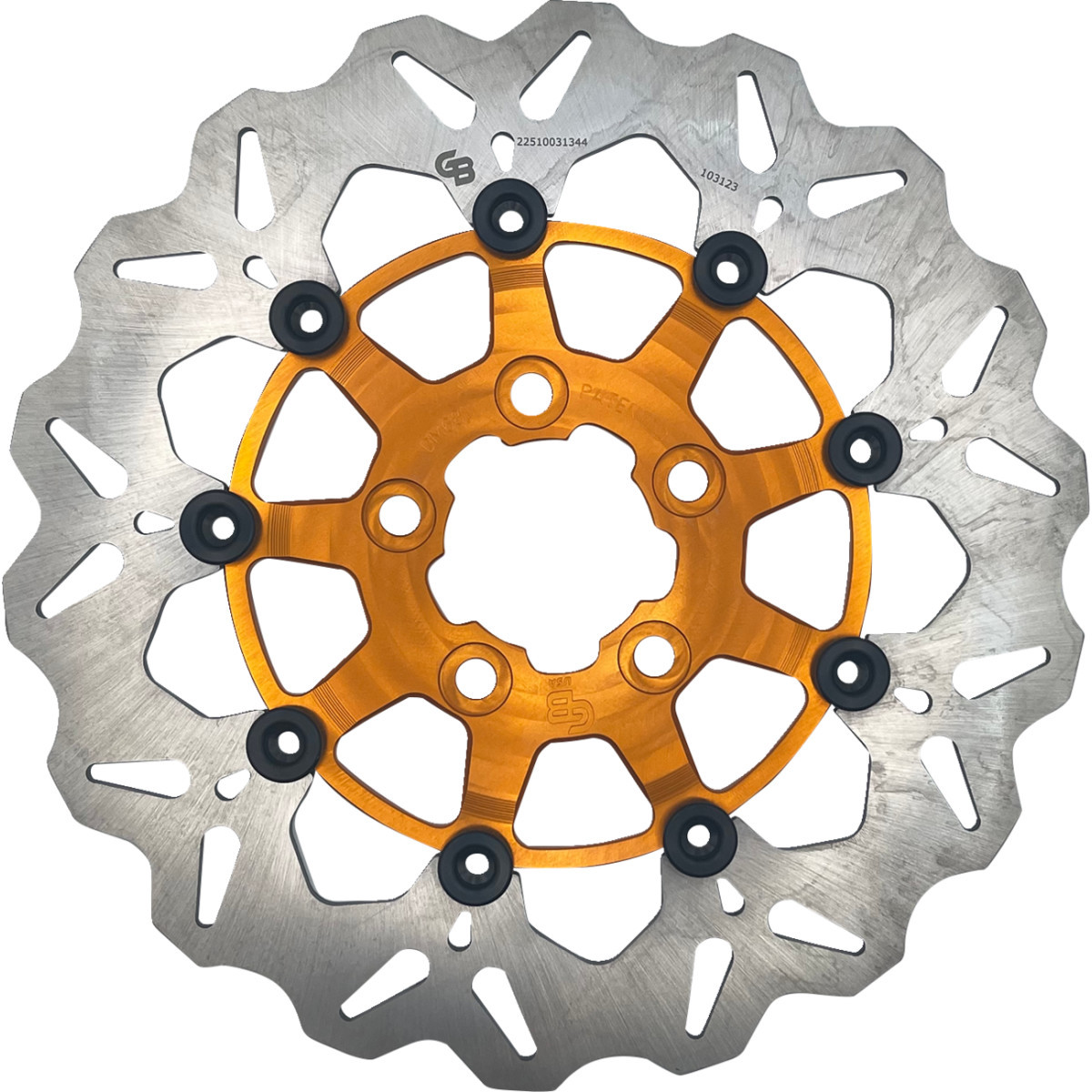 Gbrakes #DF681CW-O - Brake Rotor - Rear - Orange
