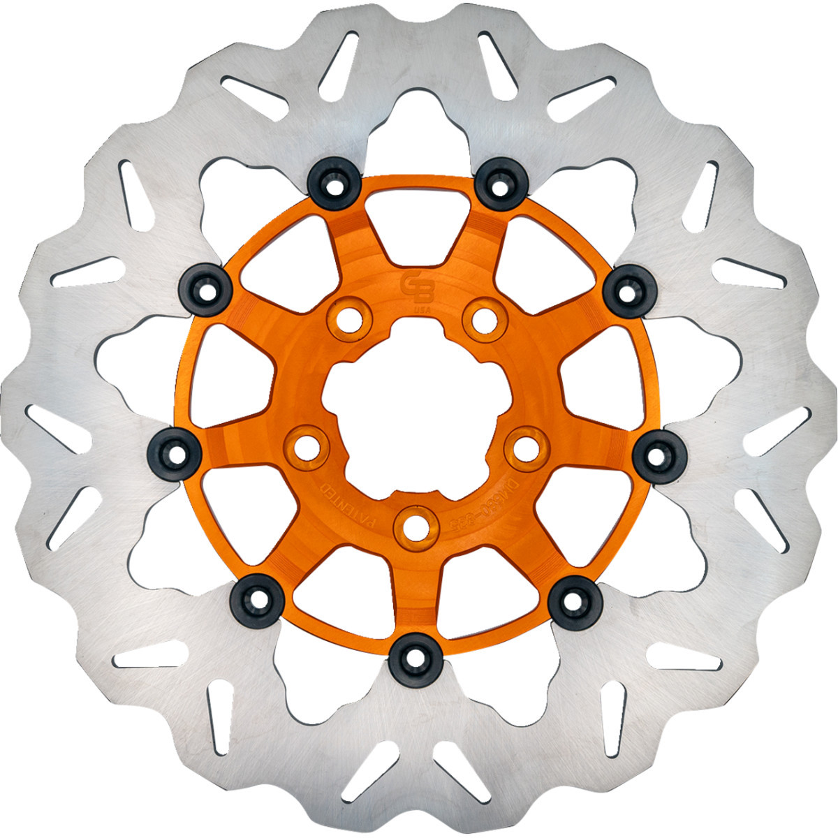 Gbrakes #DF835CW-O - Brake Rotor - Front - Orange