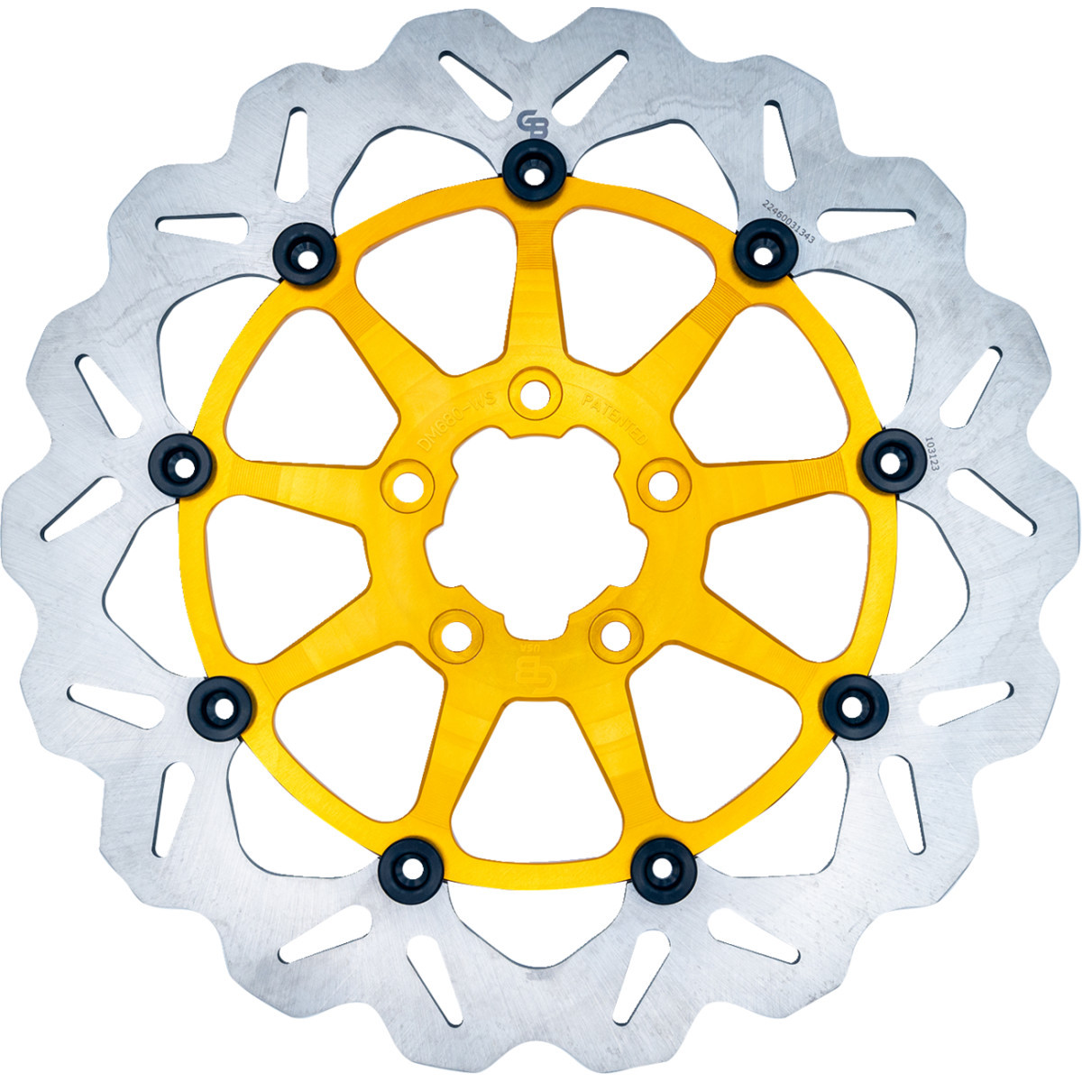 Gbrakes #DF680CWS-G - Brake Rotor - Front - Gold