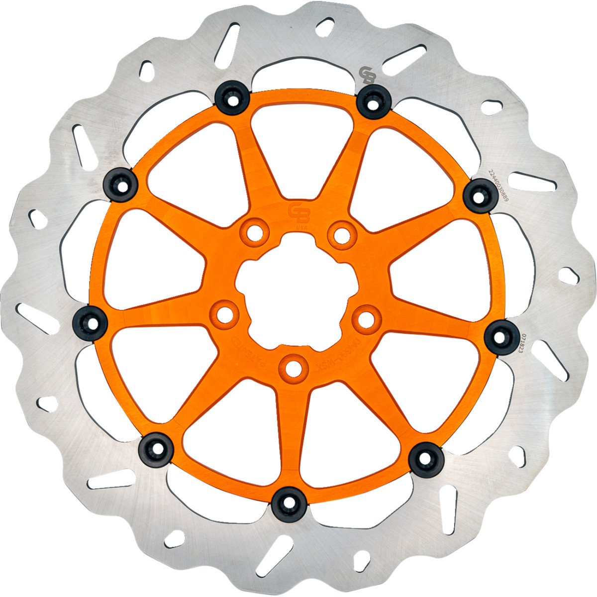 Gbrakes #DF680CWSX-O - Brake Rotor - Front - Orange