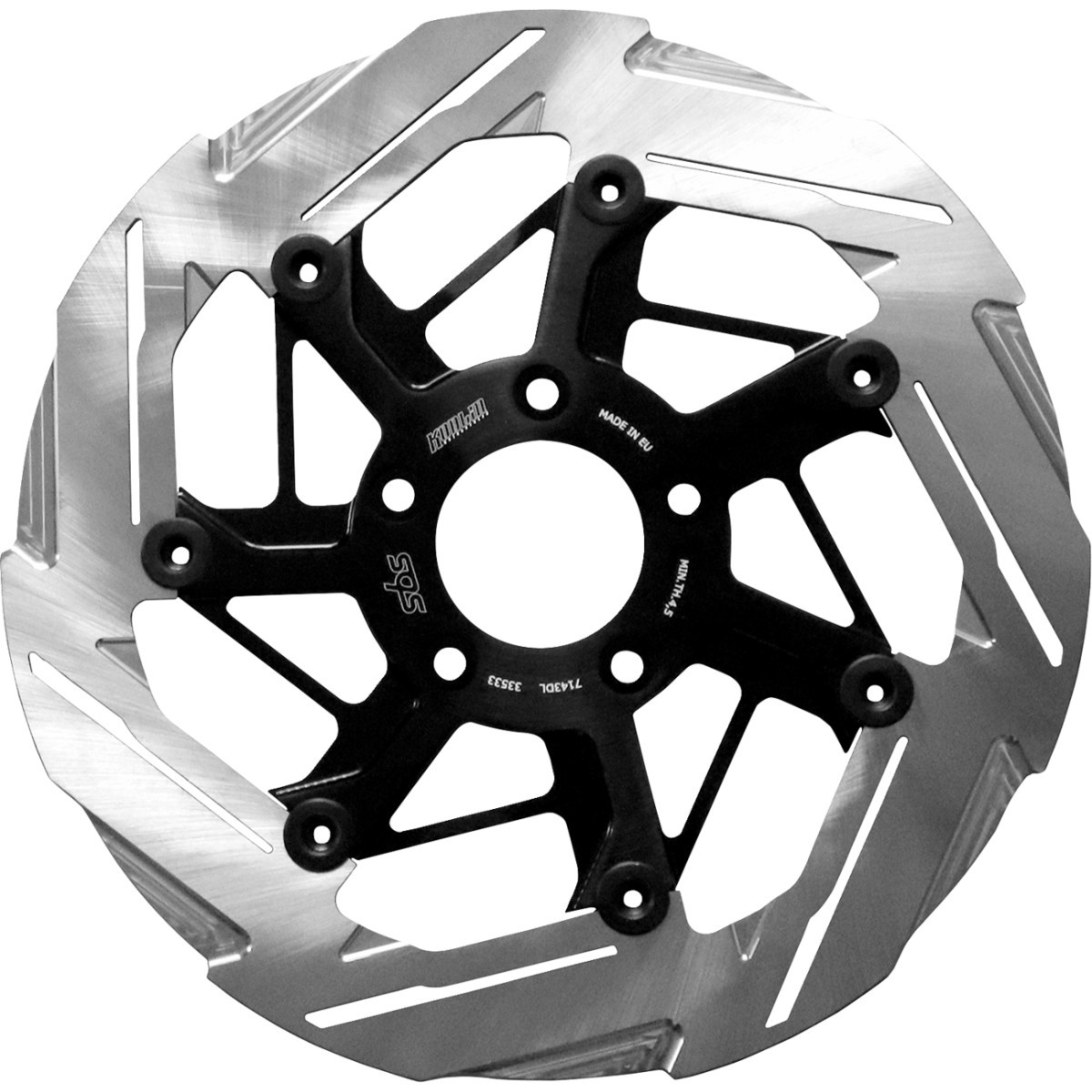 SBS #7143DL - Design "D" 7-Spoke Brake Rotor