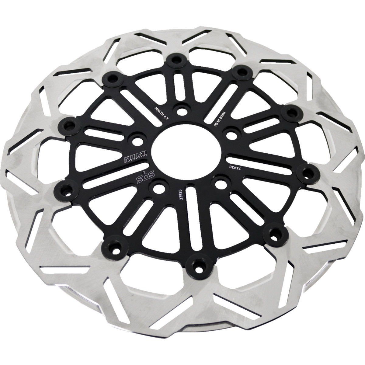 SBS #7143E - Design "E" 10-Spoke Brake Rotor