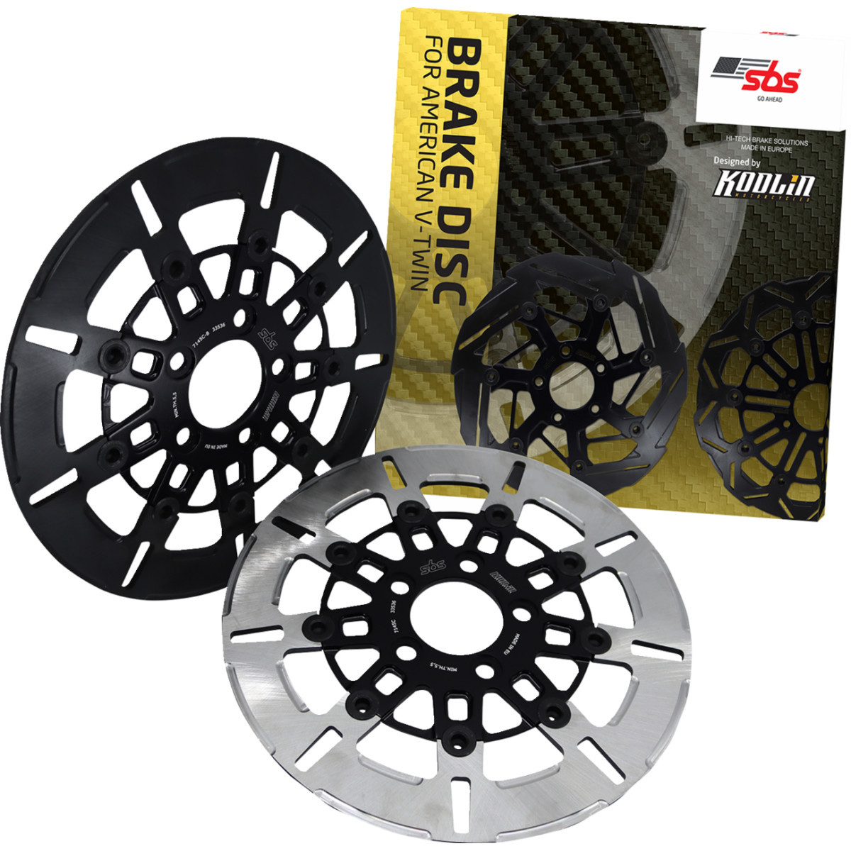 SBS #7145C-B - Design "C" 9-Spoke Brake Rotor