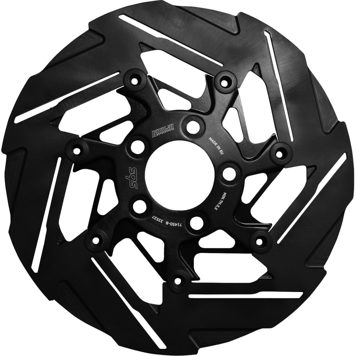 SBS #7145D-B - Design "D" 7-Spoke Brake Rotor