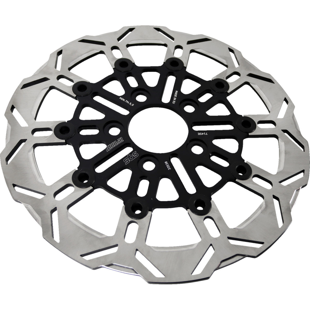 SBS #7145E - Design "D" 10-Spoke Brake Rotor