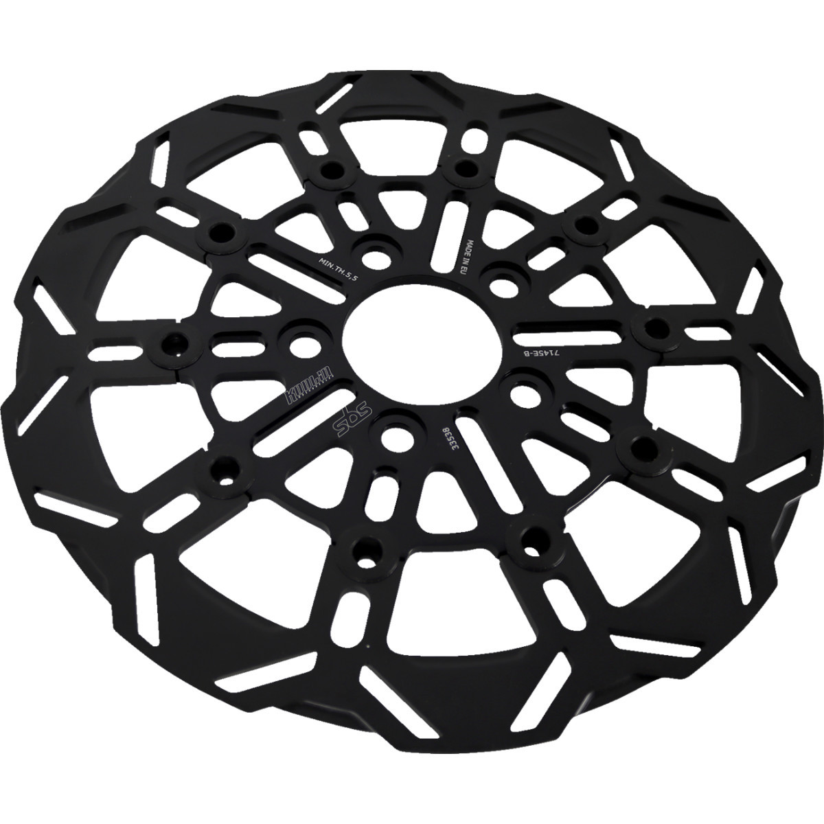 SBS #7145E-B - Design "D" 10-Spoke Brake Rotor