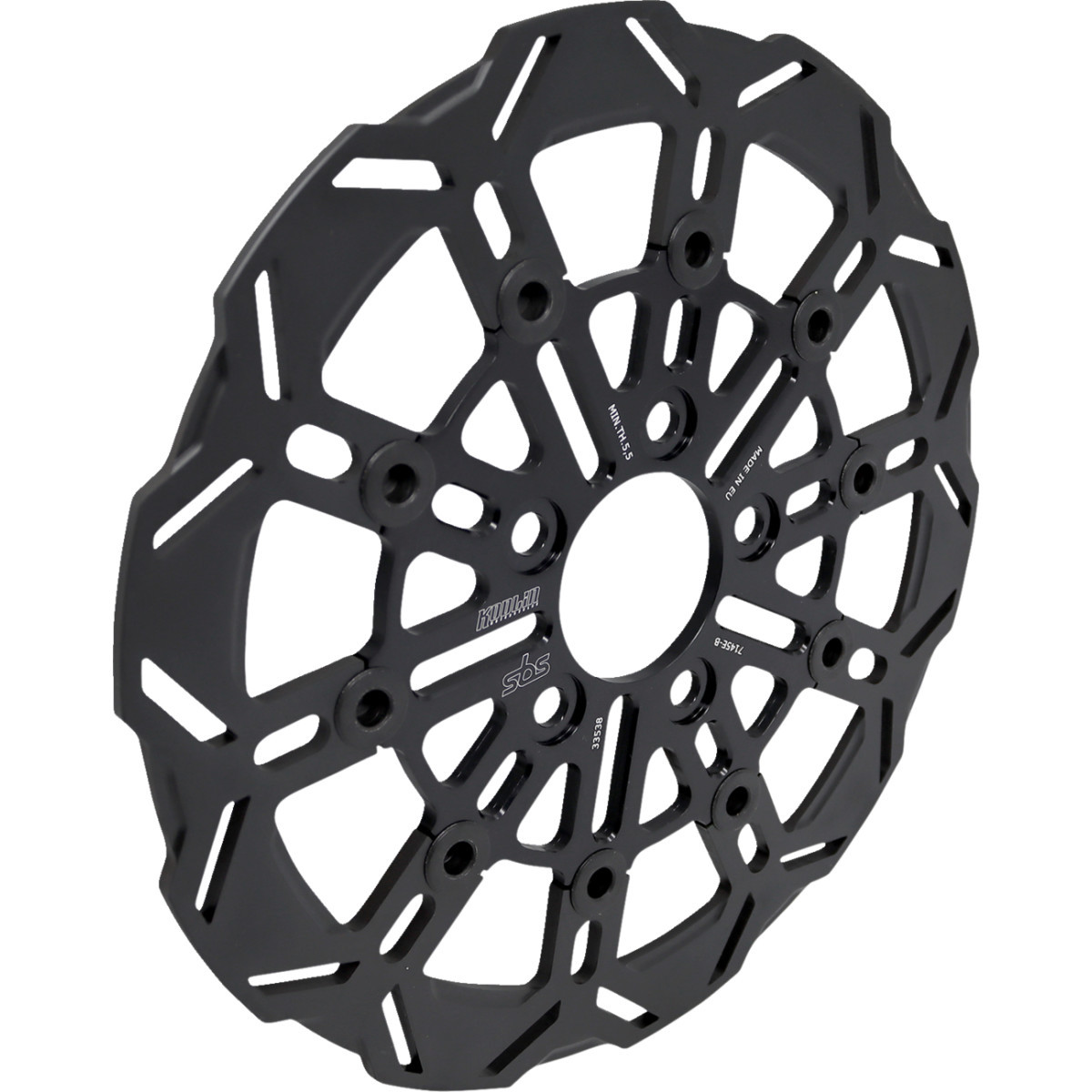 SBS #7145E-B - Design "D" 10-Spoke Brake Rotor