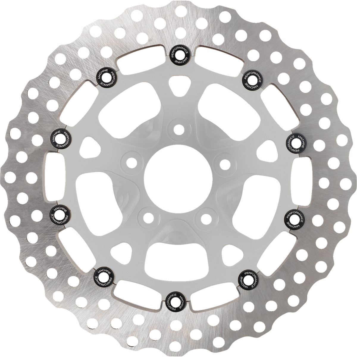 Performance Machine (PM) #0133-2606S-CH - Disc Carr Dominator - 320 mm X .20 FF - Front - Chrome