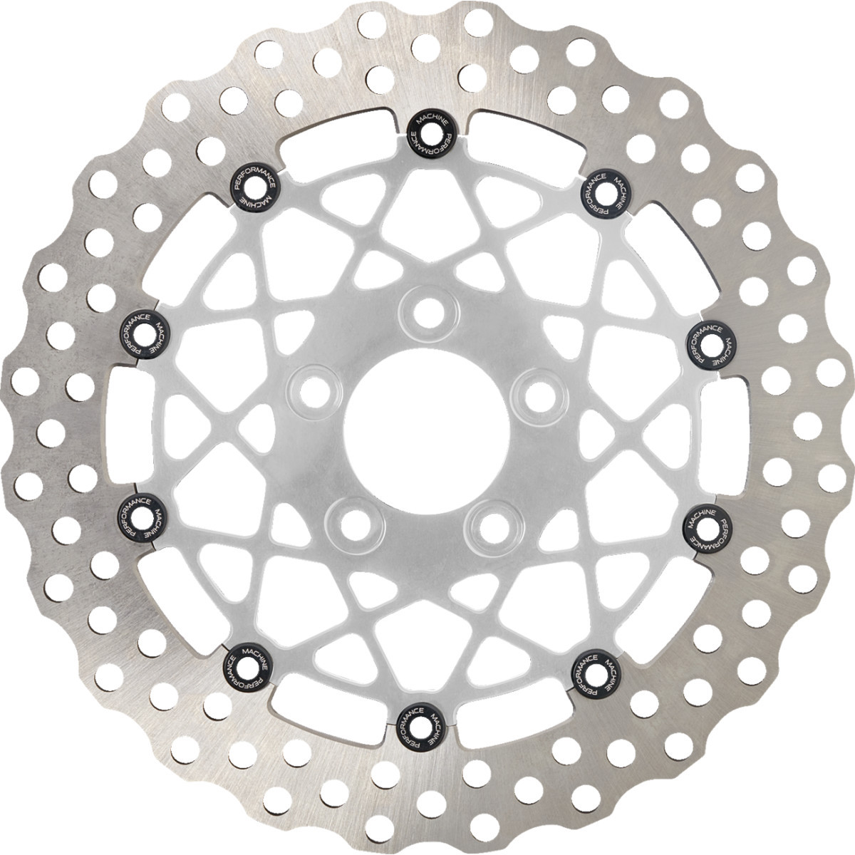 Performance Machine (PM) #0133-2608S-CH - Disc Carr Speedstar - 320 mm X .20 FF - Front - Chrome