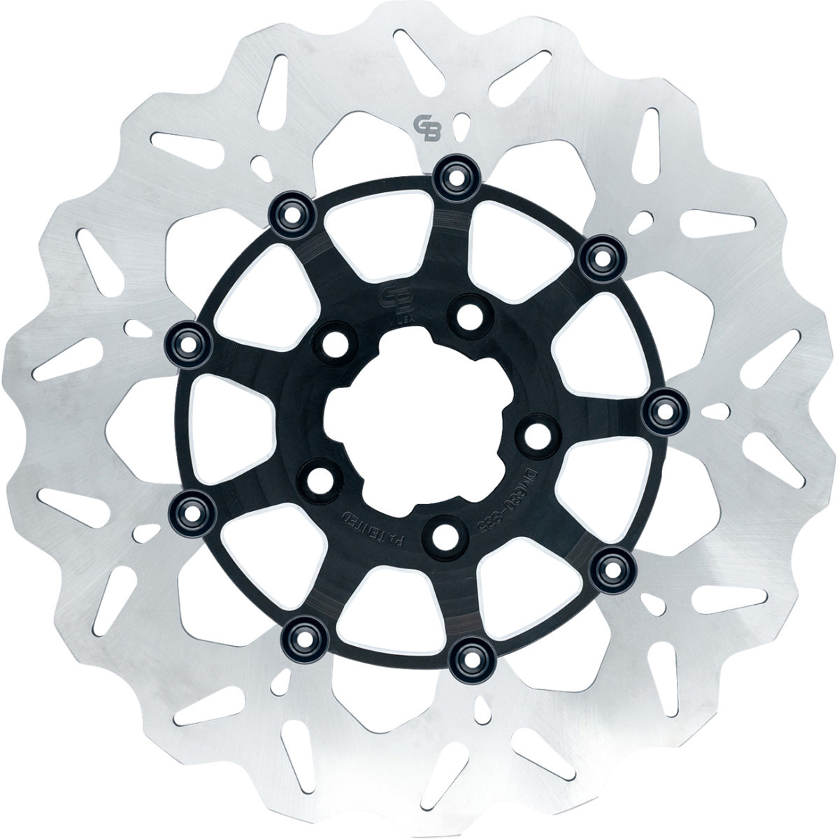Gbrakes #GBDU010 - Wave® Brake Rotor - Front - 13" - Machined Black