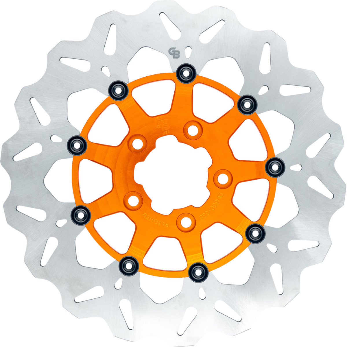 Gbrakes #GBDU020 - Brake Rotor - Front - Orange