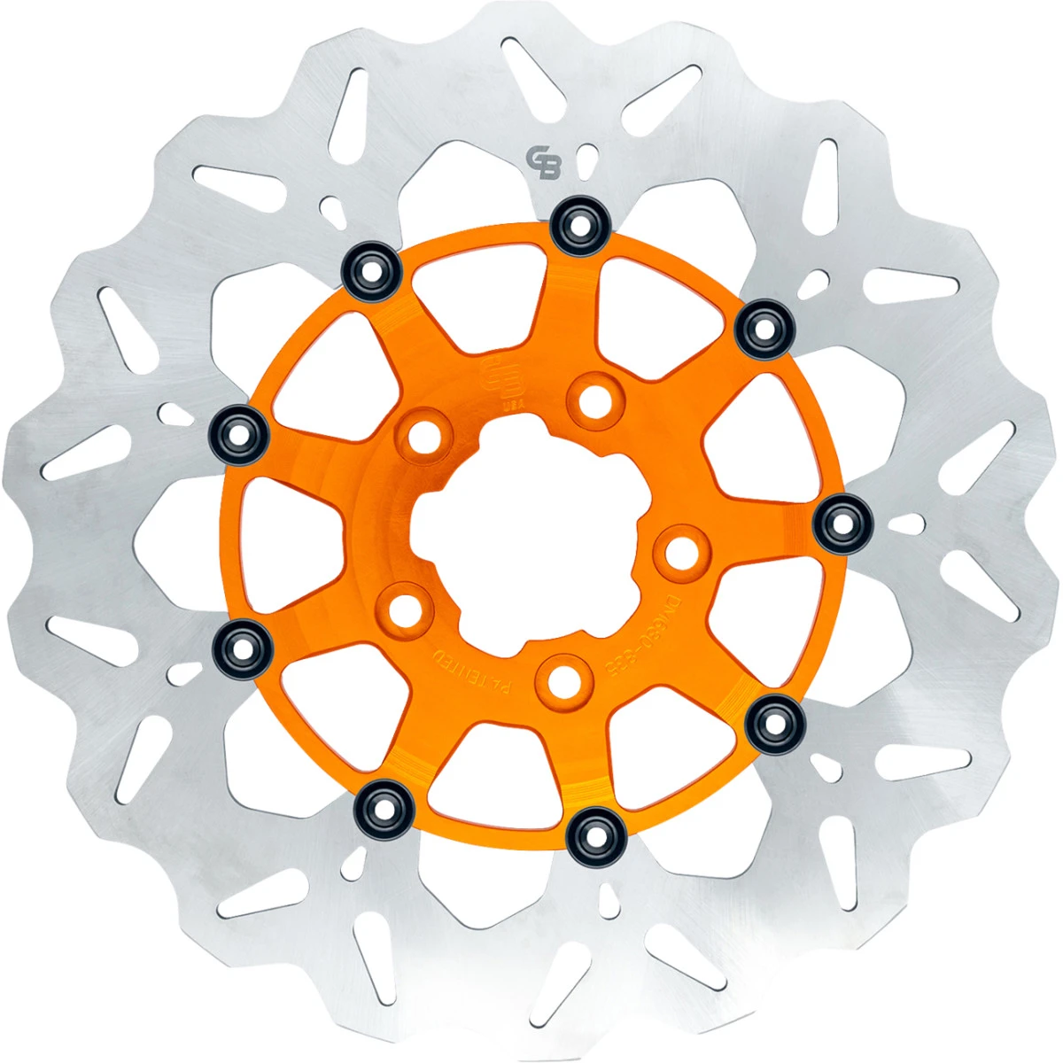 Gbrakes #GBDU027 - Brake Rotor - Rear - Orange