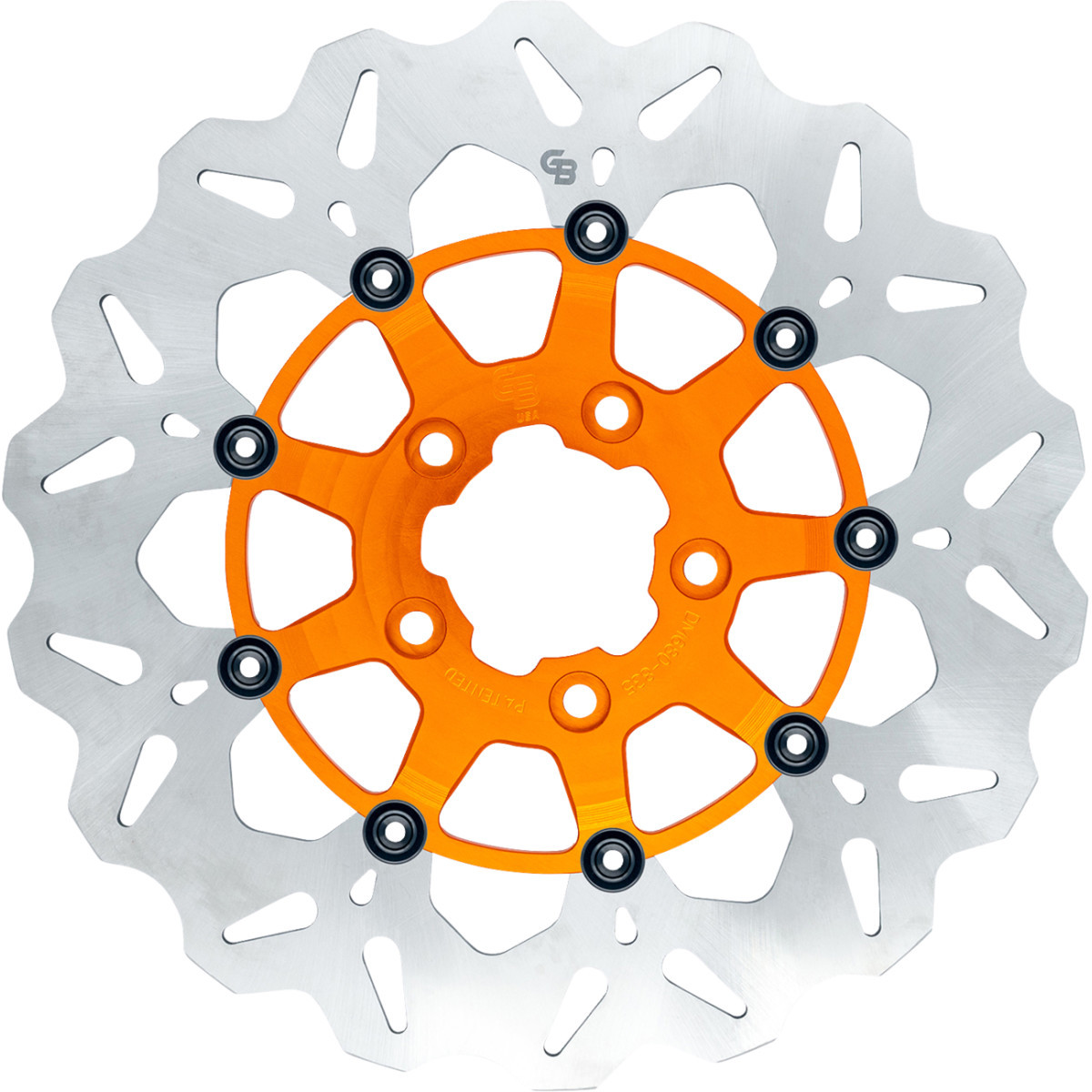 Gbrakes #GBDU027 - Brake Rotor - Rear - Orange