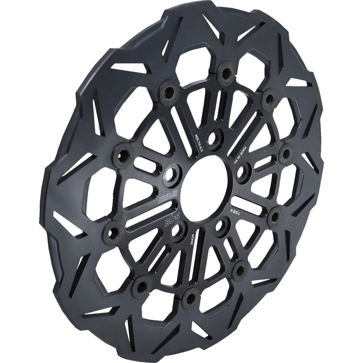 SBS Designed BY Kodlin #7153E-B - Brake Rotor - Black - Rear
