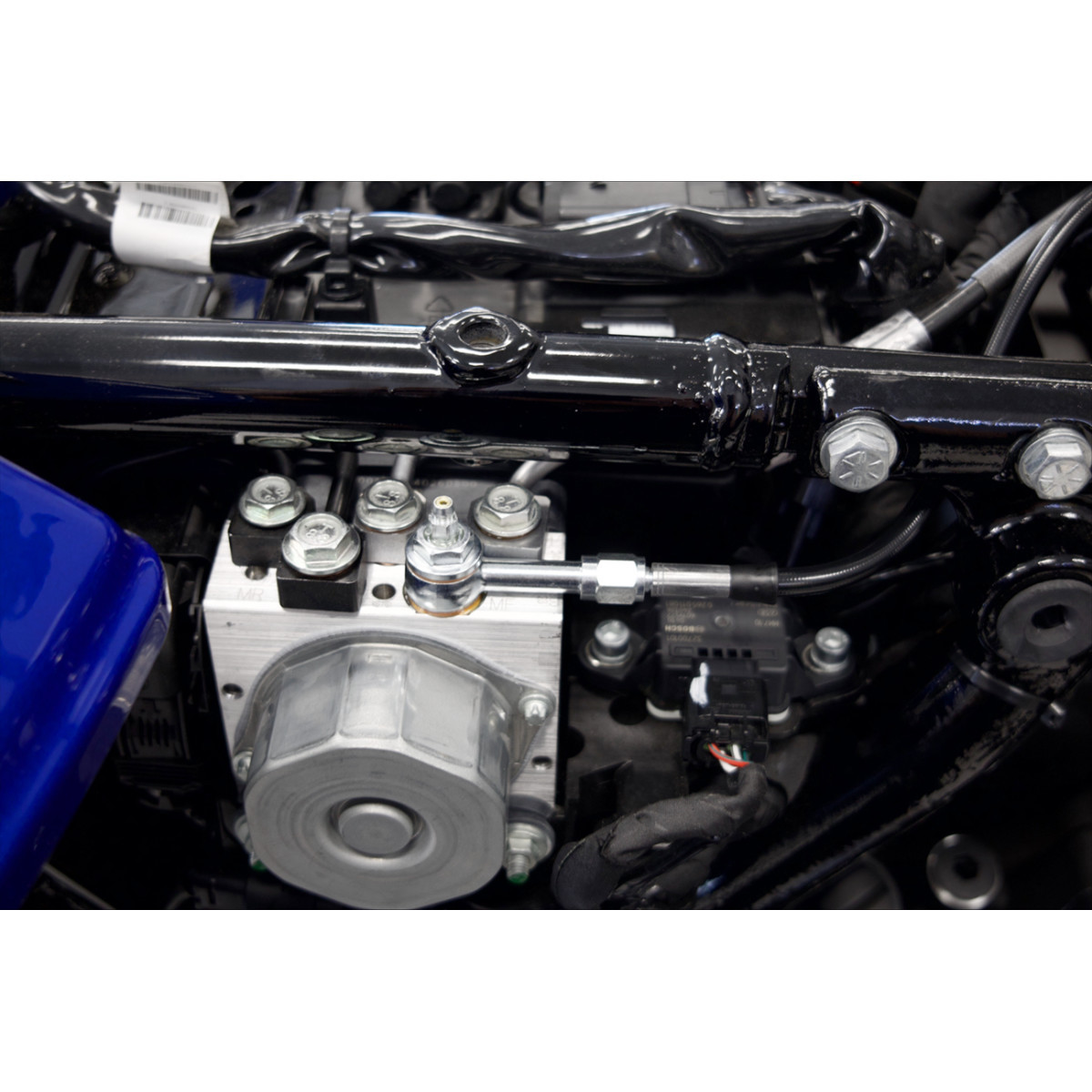 FAT Baggers INC. #100065-B - EZ Install Brake Line - 65" - Black Braid