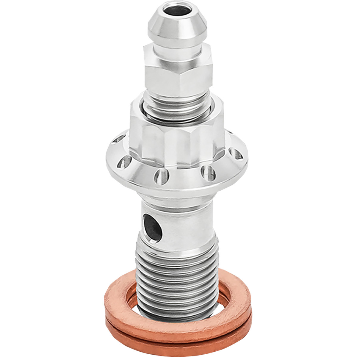 Arlen Ness #300-821 - Banjo Bolt with Bleeder - 10mm - Polished