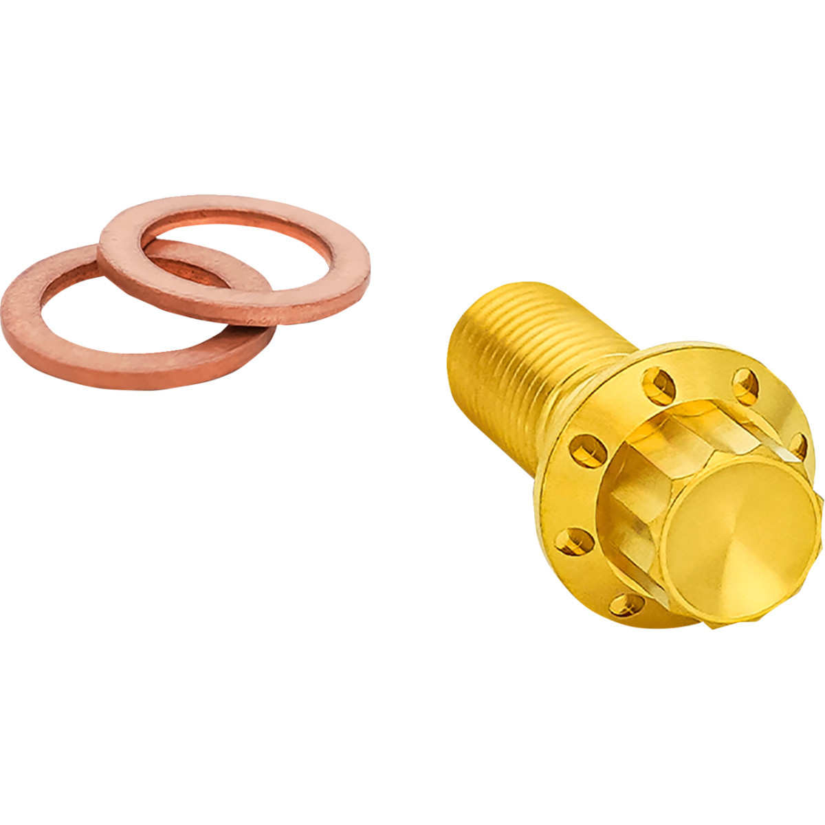 Arlen Ness #300-826 - Banjo Bolt - 3/8"-24 - Gold