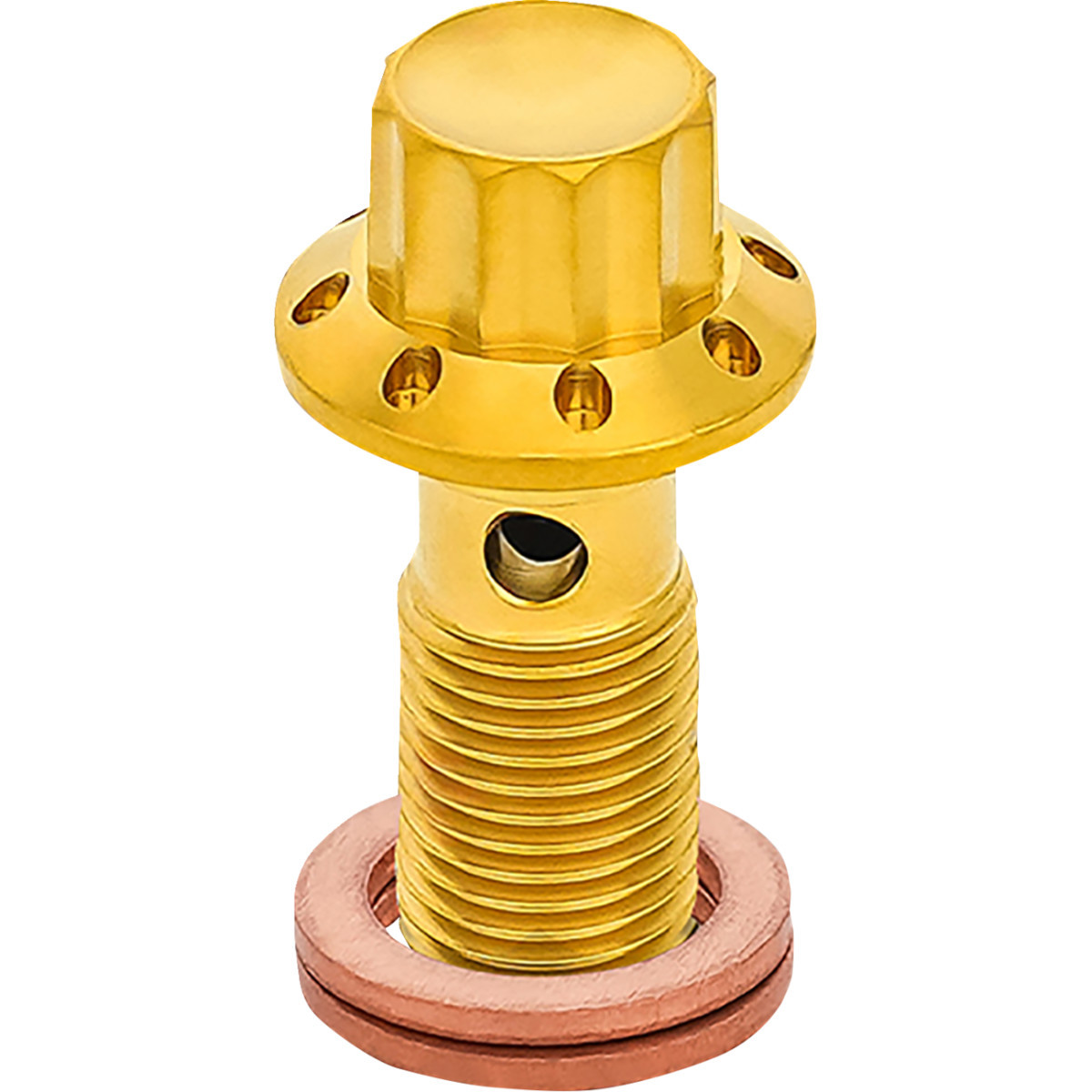 Arlen Ness #300-826 - Banjo Bolt - 3/8"-24 - Gold