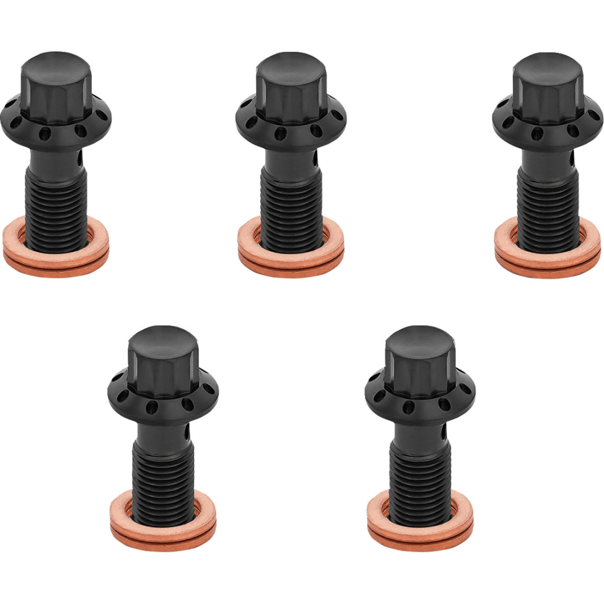 Arlen Ness #300-861 - Banjo Bolt 5-Pack - M10x1.25 - Black
