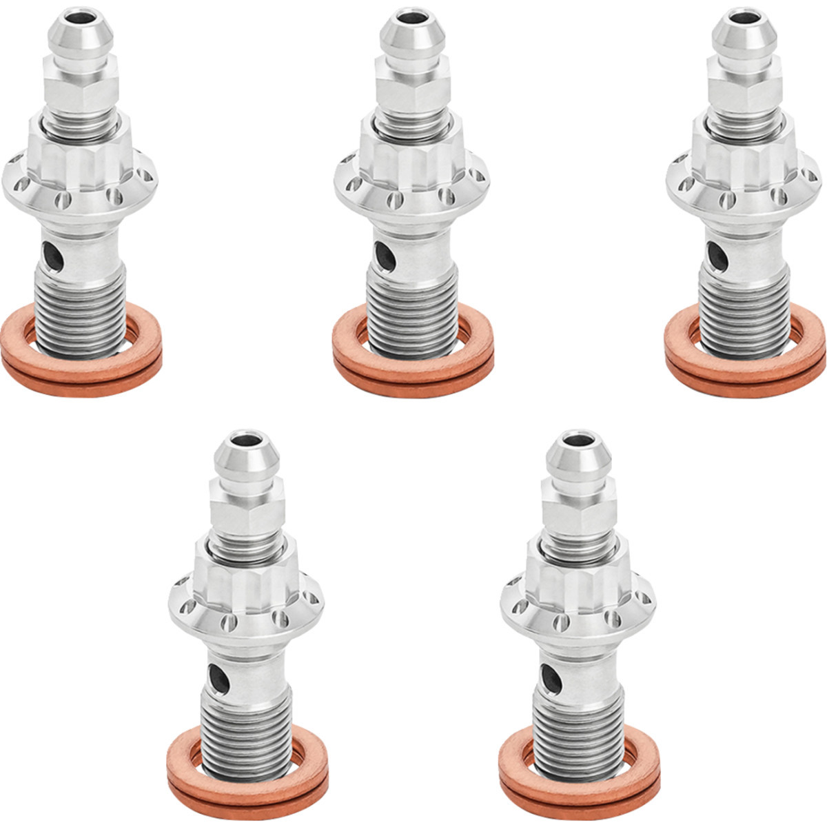 Arlen Ness #300-866 - Banjo Bolt 5-Pack - 10mm - Polished