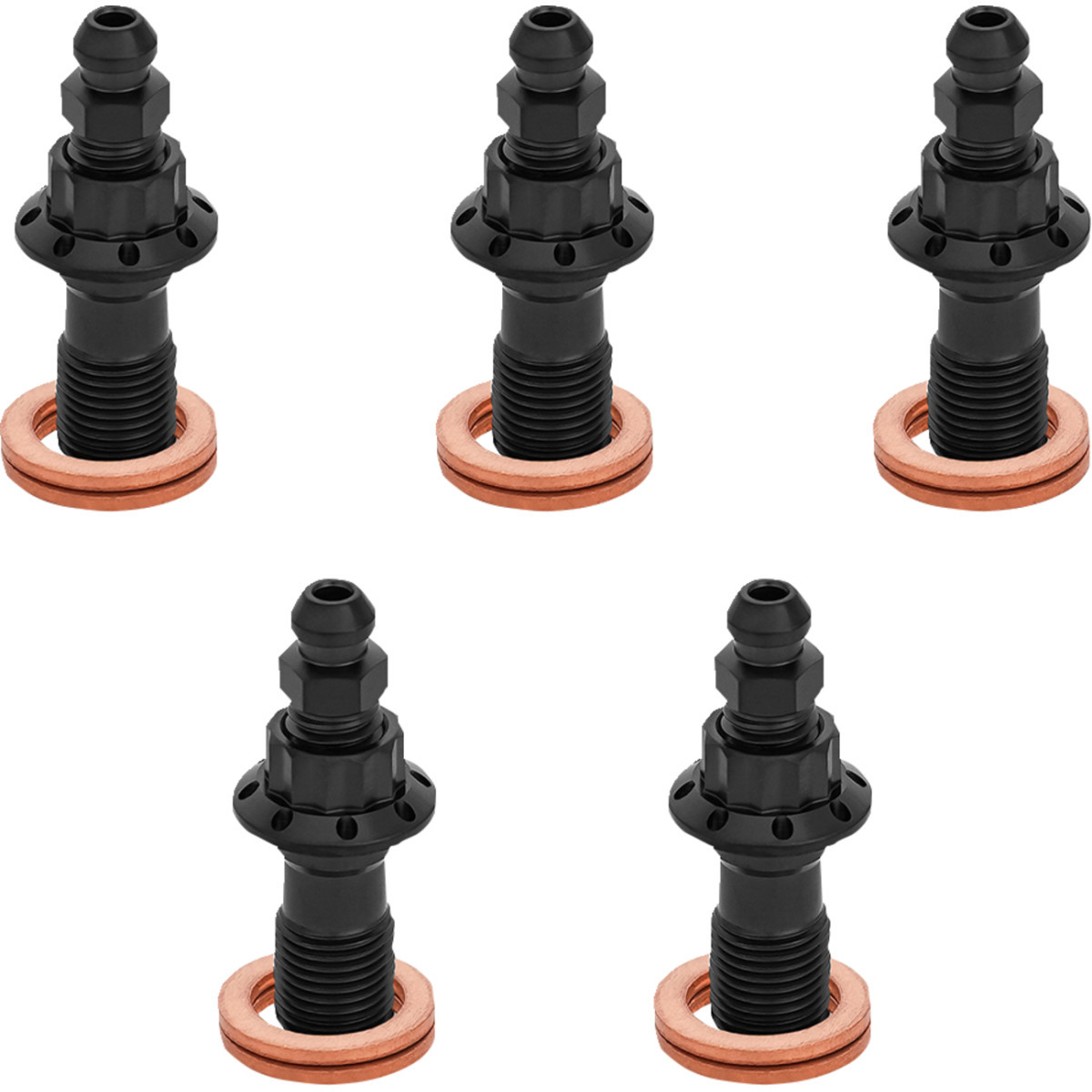 Arlen Ness #300-867 - Banjo Bolt 5-Pack - 10mm - Black