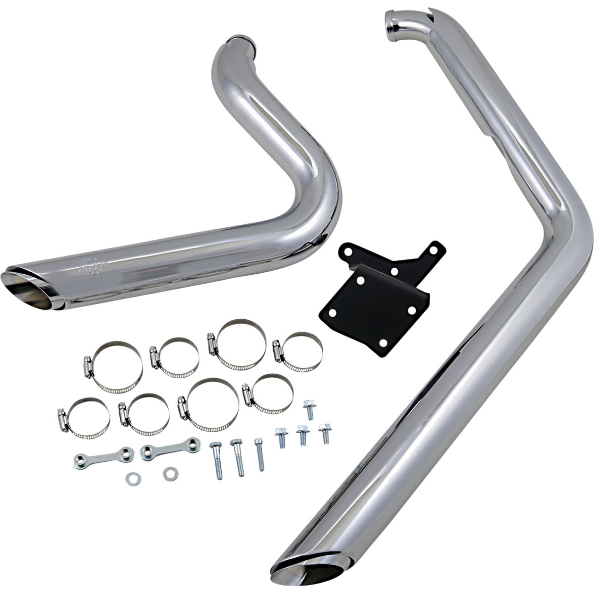 Vance & Hines #17213 - Shortshots Staggered Exhaust System - Chrome