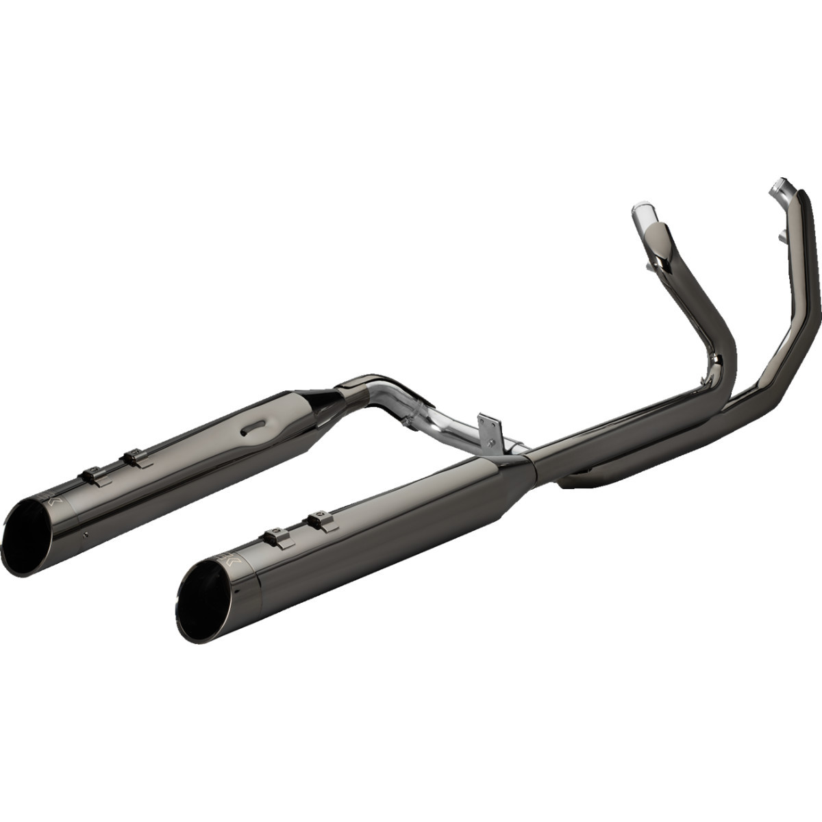 Khrome Werks #201830-SR - 2-into-1-into-2 Dominator-SR Exhaust System - Eclipse - Without End Caps - Twin Cam Touring