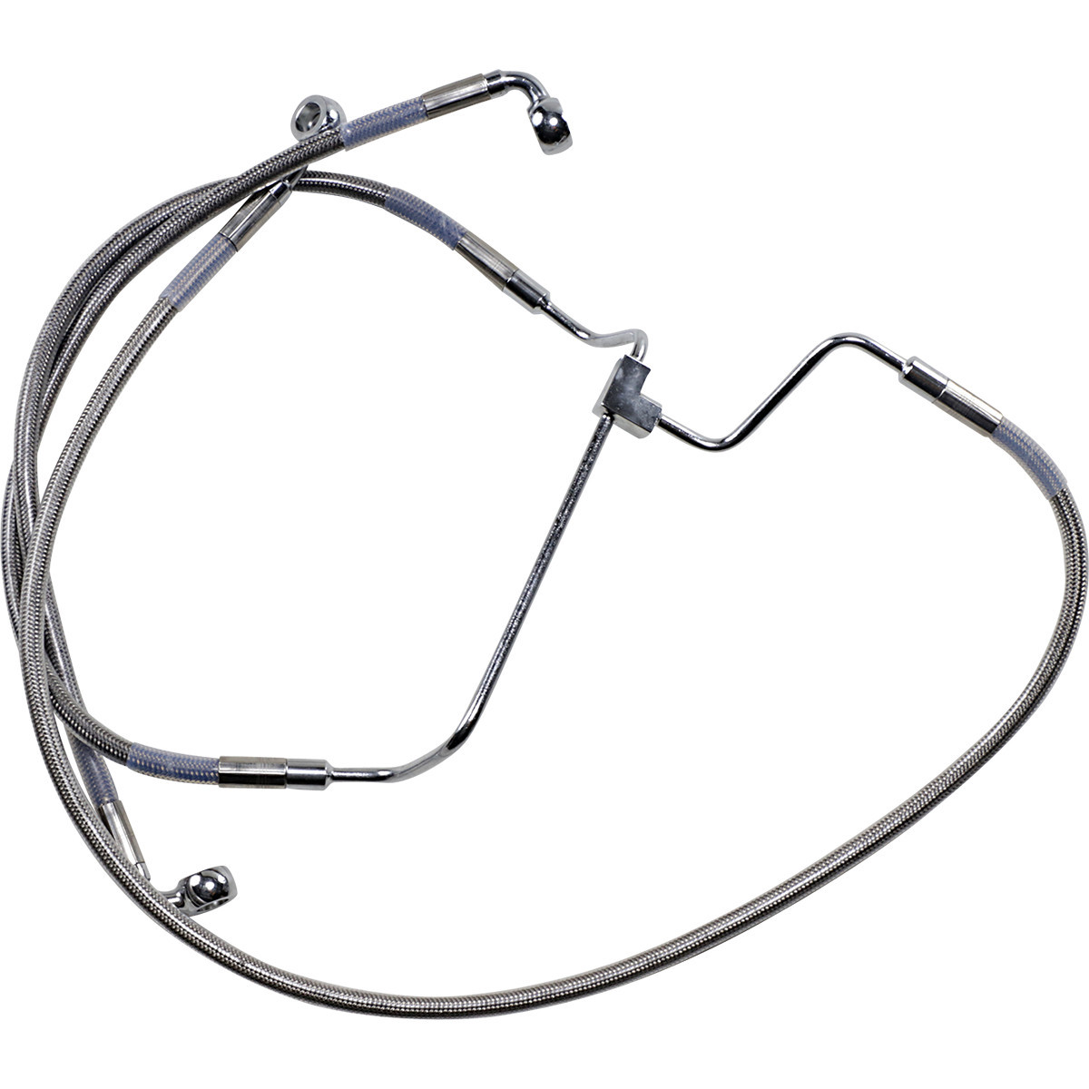 Drag Specialties - Brake Line - +4" - Stainless Steel