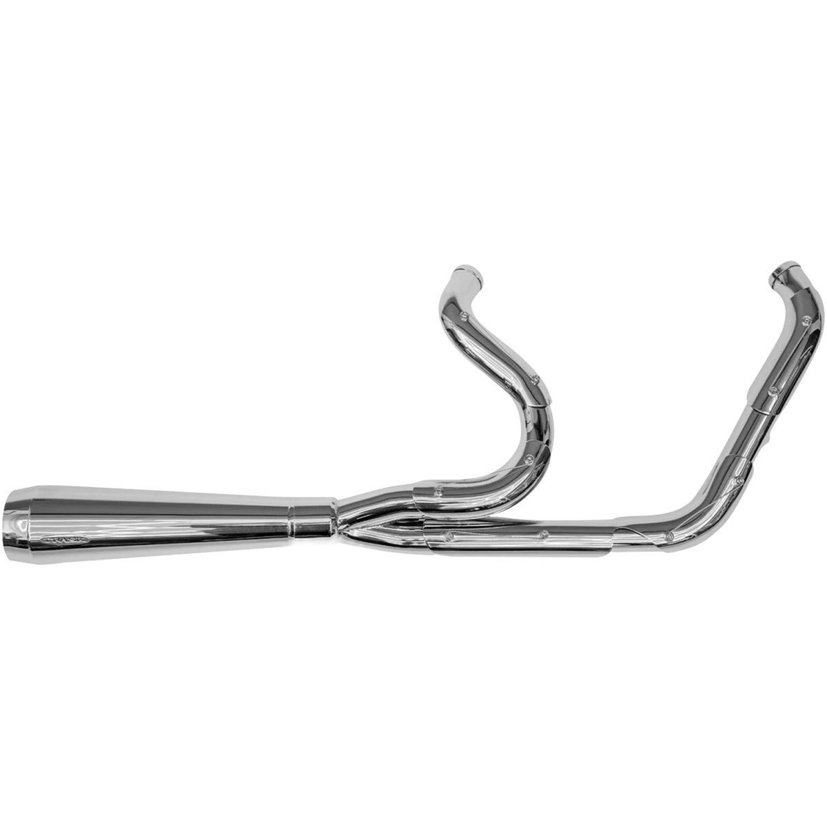 Trask #TM-5030PO - 2-into-1 Assault Exhaust System - Full Polished