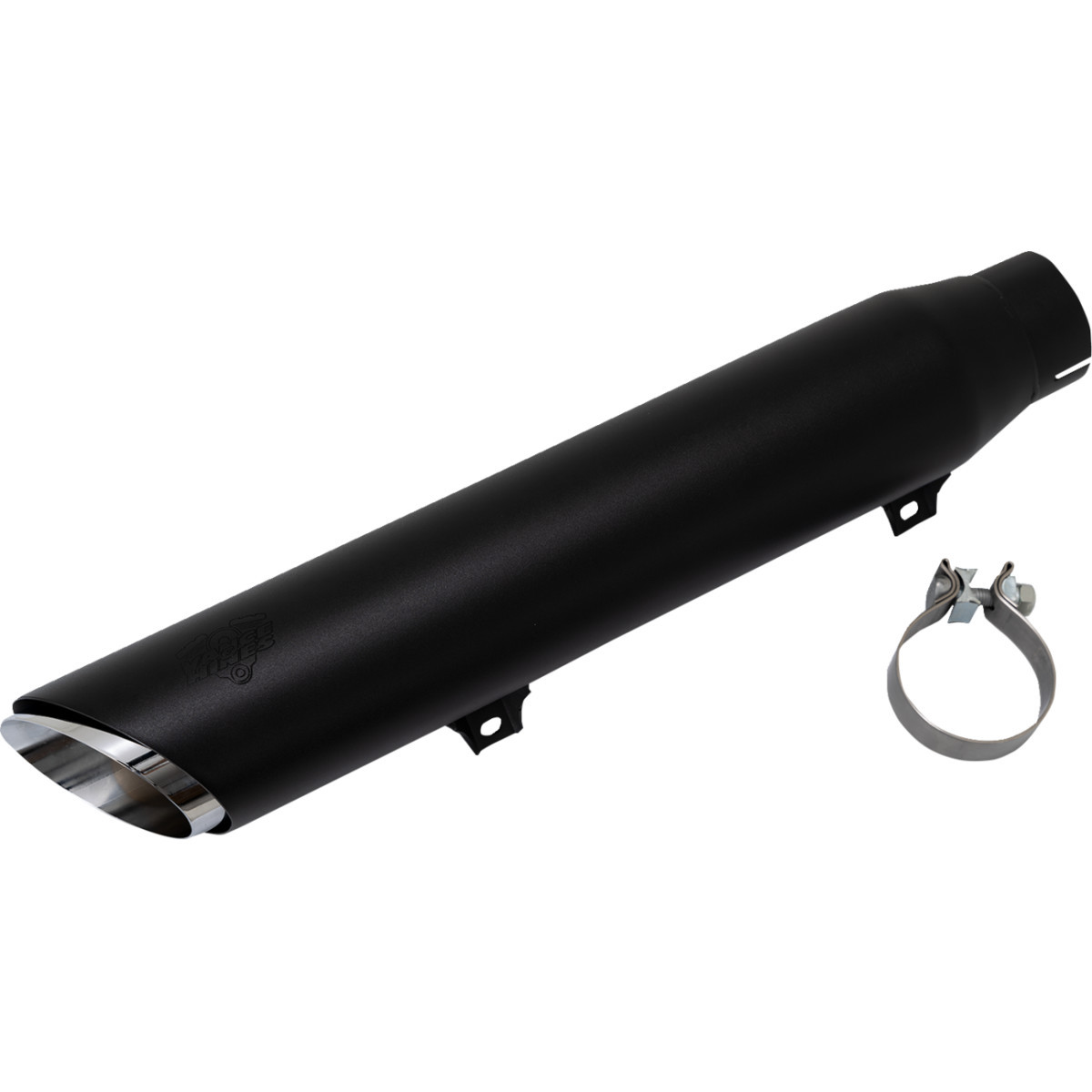 Vance & Hines #46750 - Twin Slash Slip-On Muffler - Black - Softail