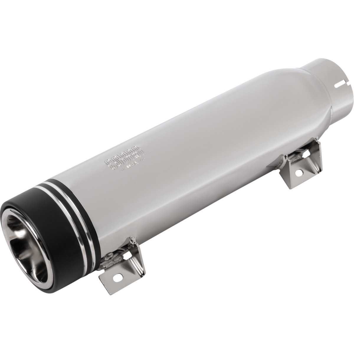 Cobra #6522 - Neighbor Haters Slip-On Muffler - Short - Dual Grove Tip - Chrome