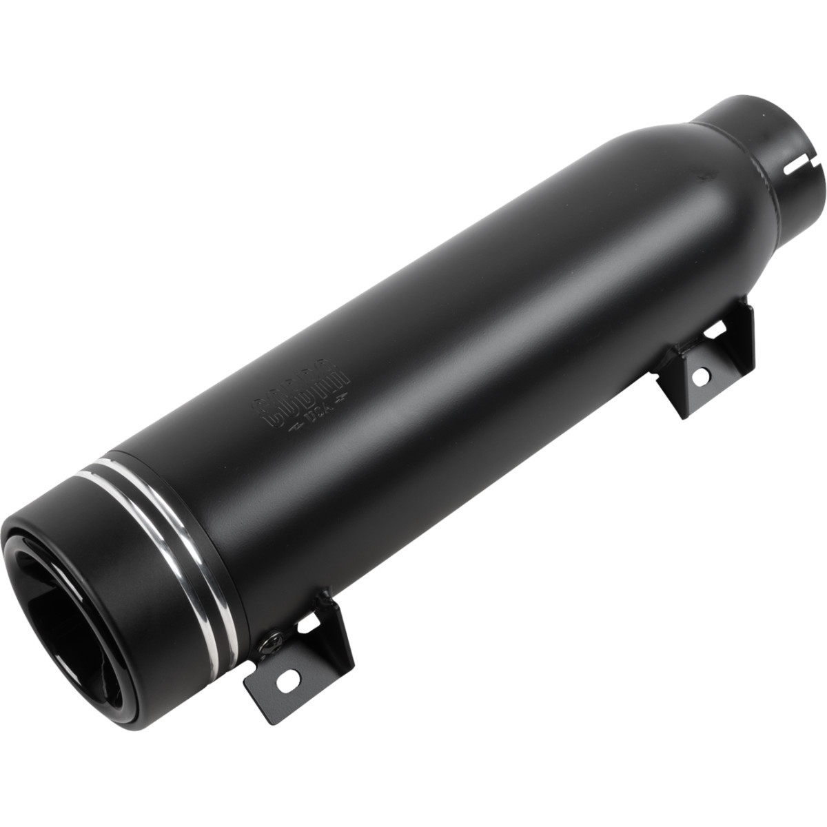 Cobra #6522B - Neighbor Haters Slip-On Muffler - Short - Dual Grove Tip - Black