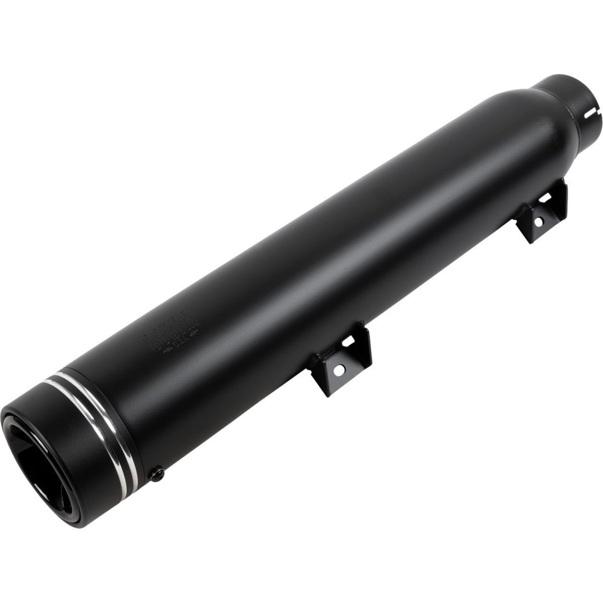 Cobra #6542b - Neighbor Haters Slip-On Muffler - Long - Dual Grove Tip - Black