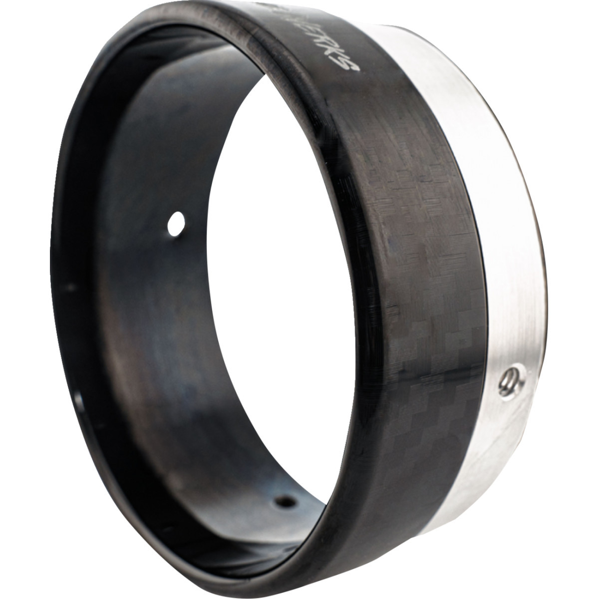 Khrome Werks #200880P - Exhaust End Cap - Billet Cut Tip - Carbon - 4-1/2"