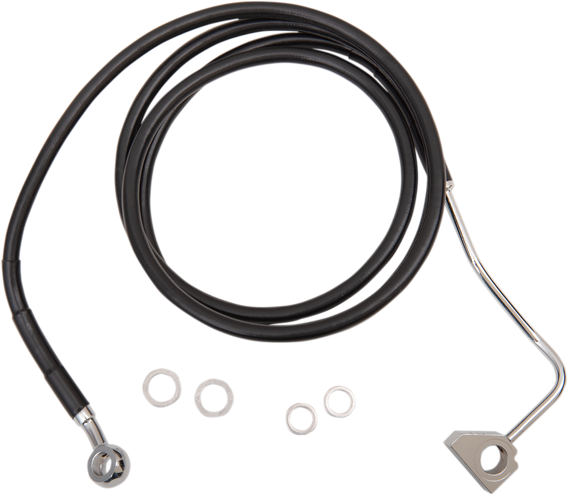 Brake Line - Front - Black - +4" with ABS