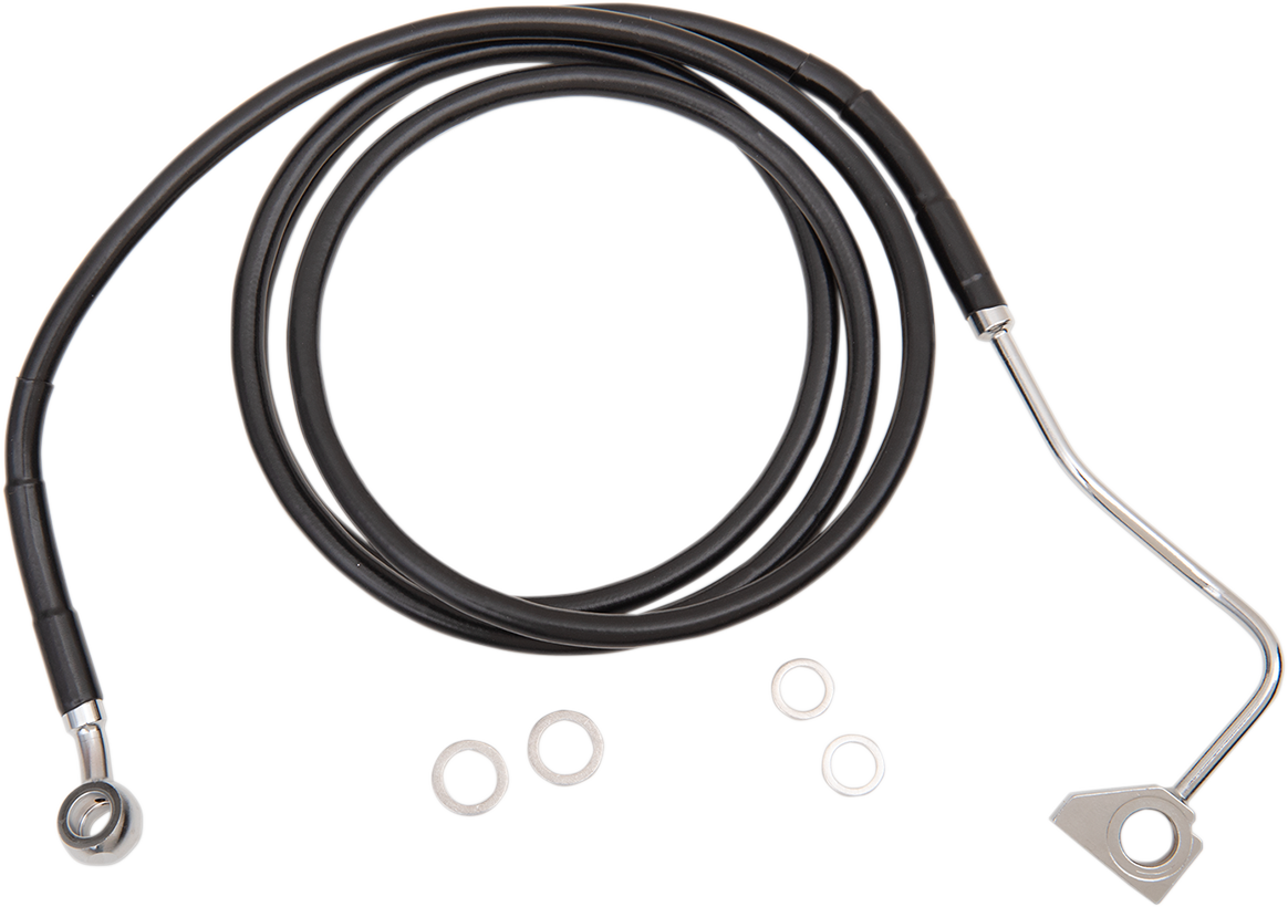 Brake Line - Front - Black - +6" with ABS
